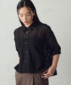 COMME CA ISM / コムサイズム シャツ・ブラウス | レース シャツ