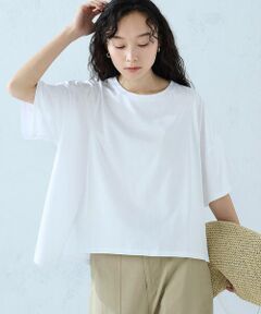 COMME CA ISM / コムサイズム カットソー | 【抗菌防臭・接触冷感】アシンメトリーTシャツ