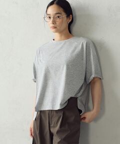 COMME CA ISM / コムサイズム カットソー | 【抗菌防臭・接触冷感】アシンメトリーTシャツ