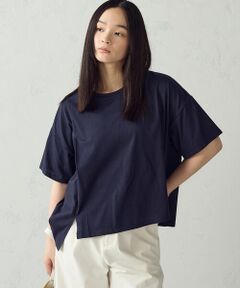 COMME CA ISM / コムサイズム カットソー | 【抗菌防臭・接触冷感】アシンメトリーTシャツ