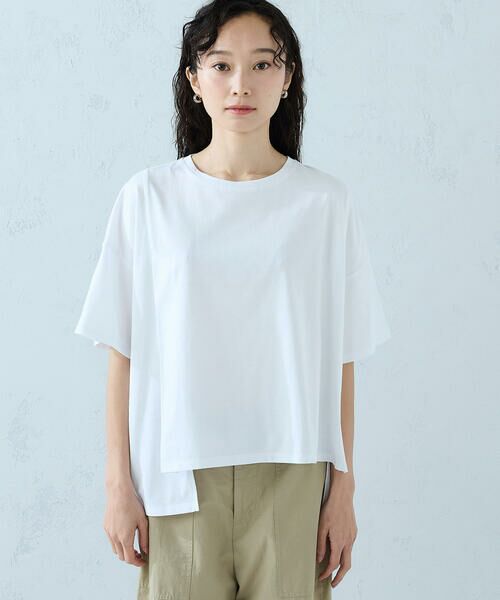 COMME CA ISM / コムサイズム カットソー | 【抗菌防臭・接触冷感】アシンメトリーTシャツ | 詳細5