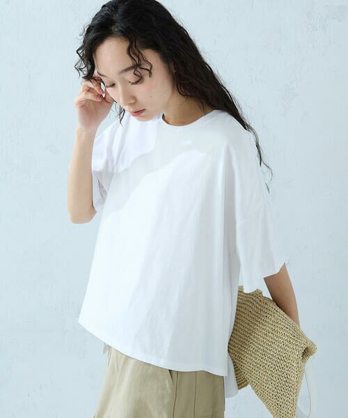 COMME CA ISM / コムサイズム カットソー | 【抗菌防臭・接触冷感】アシンメトリーTシャツ | 詳細4