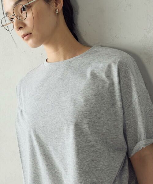 COMME CA ISM / コムサイズム カットソー | 【抗菌防臭・接触冷感】アシンメトリーTシャツ | 詳細14