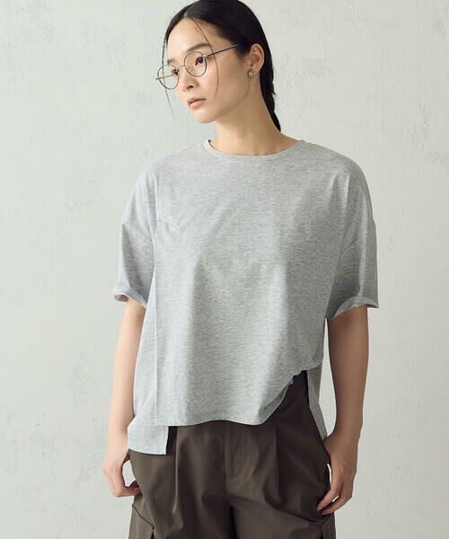 COMME CA ISM / コムサイズム カットソー | 【抗菌防臭・接触冷感】アシンメトリーTシャツ | 詳細12