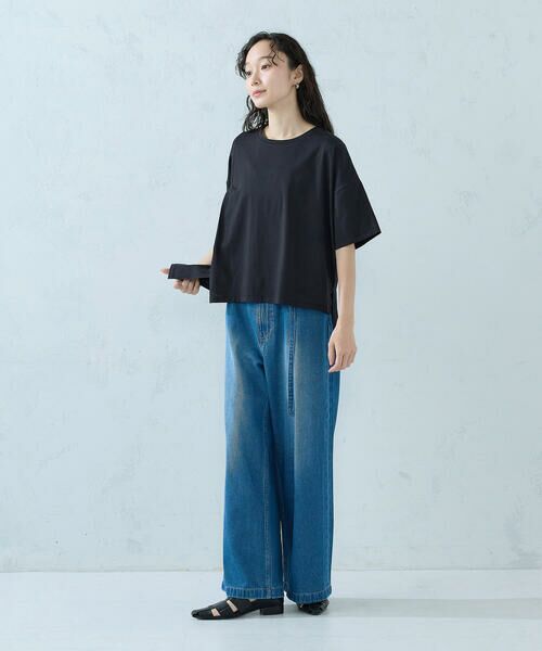 COMME CA ISM / コムサイズム カットソー | 【抗菌防臭・接触冷感】アシンメトリーTシャツ | 詳細18