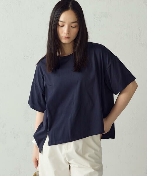 COMME CA ISM / コムサイズム カットソー | 【抗菌防臭・接触冷感】アシンメトリーTシャツ | 詳細26