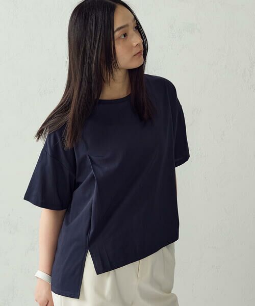 COMME CA ISM / コムサイズム カットソー | 【抗菌防臭・接触冷感】アシンメトリーTシャツ | 詳細30