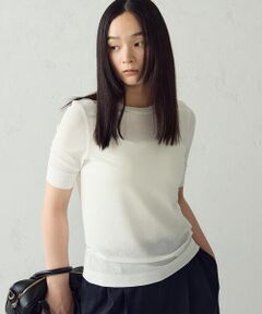 COMME CA ISM / コムサイズム カットソー | シアー テレコTシャツ