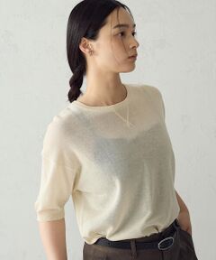 COMME CA ISM / コムサイズム ニット・セーター | リネン混 スウェットライクニット