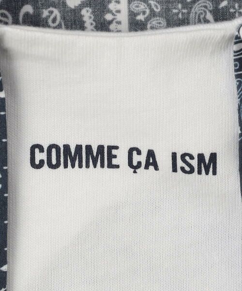 COMME CA ISM / コムサイズム ロンパース | バンダナ柄プリント フェイクレイヤード カバーオール | 詳細7