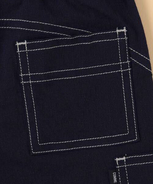 COMME CA ISM / コムサイズム ベビー・キッズグッズ | コットンナチュラルストレッチ 配色ステッチ 切替ハーフパンツ(ベビーサイズ) | 詳細3
