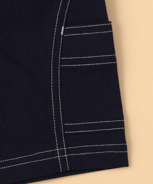 COMME CA ISM / コムサイズム ベビー・キッズグッズ | コットンナチュラルストレッチ 配色ステッチ 切替ハーフパンツ(ベビーサイズ) | 詳細4