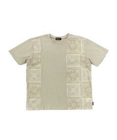 COMME CA ISM / コムサイズム ベビー・キッズグッズ | バンダナ柄プリント 切替半袖Tシャツ(ベビーサイズ)
