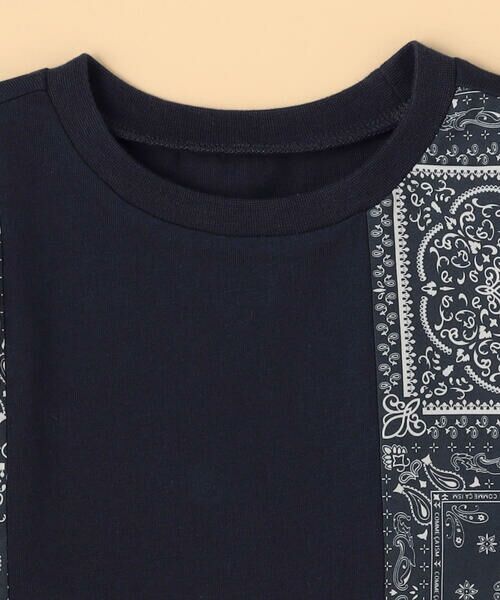 COMME CA ISM / コムサイズム ベビー・キッズグッズ | バンダナ柄プリント 切替半袖Tシャツ(ベビーサイズ) | 詳細2