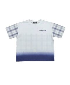 COMME CA ISM / コムサイズム ベビー・キッズグッズ | サッカーチェック切替 グラデーション染め 半袖Tシャツ(ベビーサイズ)