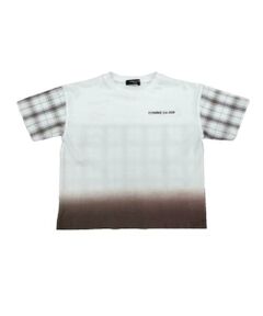 COMME CA ISM / コムサイズム ベビー・キッズグッズ | サッカーチェック切替 グラデーション染め 半袖Tシャツ(ベビーサイズ)