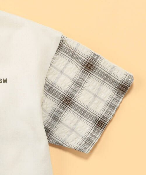 COMME CA ISM / コムサイズム ベビー・キッズグッズ | サッカーチェック切替 グラデーション染め 半袖Tシャツ(ベビーサイズ) | 詳細5