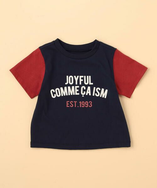 COMME CA ISM / コムサイズム ベビー・キッズグッズ | 半袖プリントTシャツ(ベビーサイズ)（ネイビー）