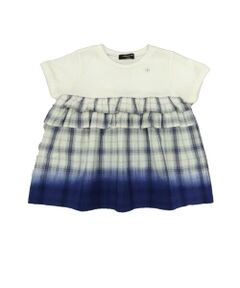 COMME CA ISM / コムサイズム ベビー・キッズグッズ | サッカーチェック 切替グラデーション染め チュニックTシャツ(ベビーサイズ)