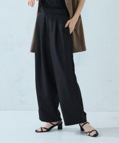 COMME CA ISM / コムサイズム その他パンツ | 【美しいベーシックパンツ】麻調 ワイドパンツ