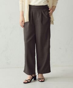 COMME CA ISM / コムサイズム その他パンツ | 【美しいベーシックパンツ】麻調 ワイドパンツ