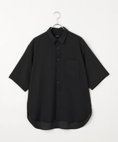 COMME CA ISM / コムサイズム シャツ・ブラウス | 楊柳ポリエステル ショートポイントカラー リラックス半袖シャツ