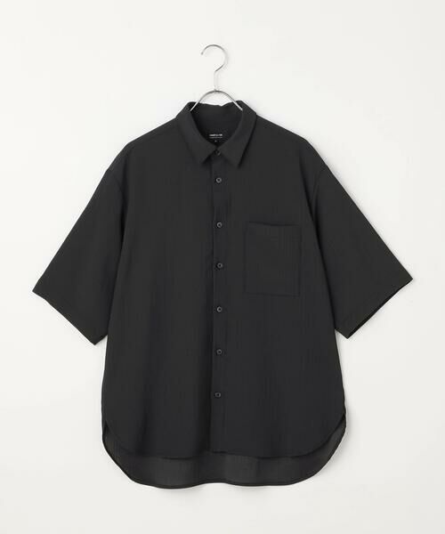COMME CA ISM / コムサイズム シャツ・ブラウス | 楊柳ポリエステル ショートポイントカラー リラックス半袖シャツ | 詳細20
