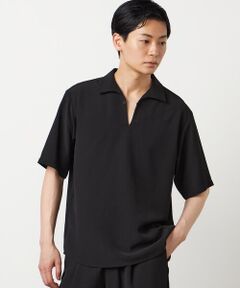 COMME CA ISM / コムサイズム シャツ・ブラウス | 楊柳ポリエステル 半袖カプリシャツ