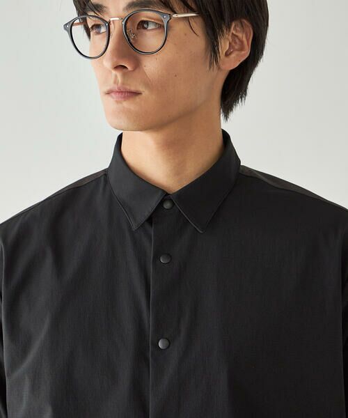 COMME CA ISM / コムサイズム シャツ・ブラウス | リップストップ ナイロンストレッチ 半袖ブロッキングシャツ / セットアップ対応 | 詳細14