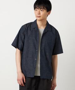 COMME CA ISM / コムサイズム シャツ・ブラウス | リバティ ジャガード オープンカラー半袖シャツ