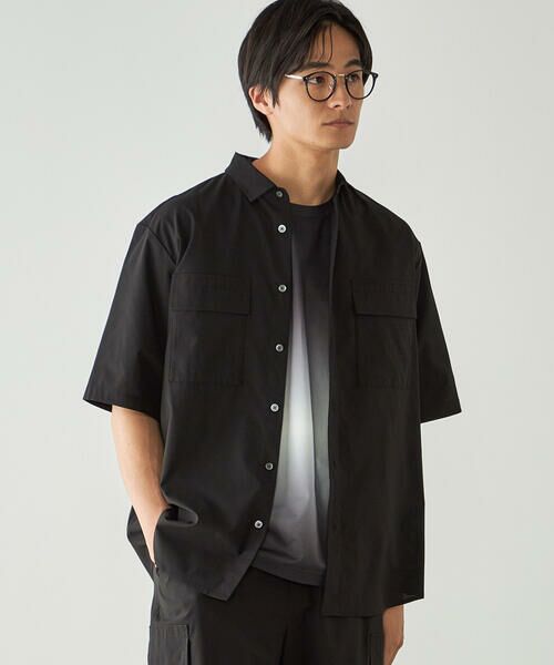 COMME CA ISM / コムサイズム シャツ・ブラウス | AIR LINK ポリエステルメッシュ 半袖CPOシャツ | 詳細6
