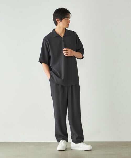 COMME CA ISM / コムサイズム スラックス・ドレスパンツ | 【セットアップ対応】楊柳ポリエステル ワンタックワイドテーパードパンツ | 詳細13