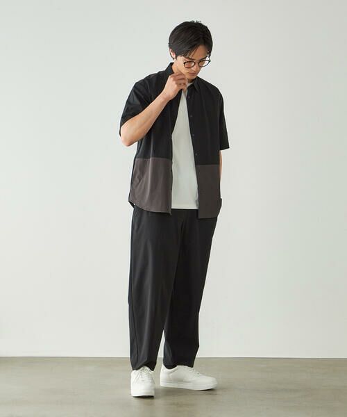 COMME CA ISM / コムサイズム その他パンツ | リップストップ ナイロンストレッチ ワイドバルーンパンツ / セットアップ対応 | 詳細4