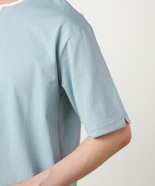 COMME CA ISM / コムサイズム Tシャツ | 【接触冷感】USAコットン フェイクレイヤード キーネックTシャツ | 詳細20