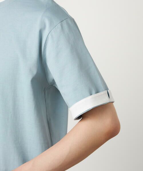 COMME CA ISM / コムサイズム Tシャツ | 【接触冷感】USAコットン フェイクレイヤード キーネックTシャツ | 詳細21