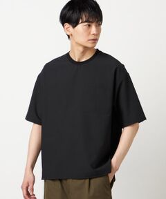 COMME CA ISM / コムサイズム Tシャツ | ポリエステル シアサッカー 布帛Tシャツ