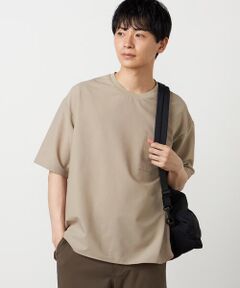 COMME CA ISM / コムサイズム Tシャツ | ポリエステル シアサッカー 布帛Tシャツ