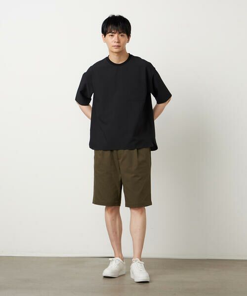 COMME CA ISM / コムサイズム Tシャツ | ポリエステル シアサッカー 布帛Tシャツ | 詳細2