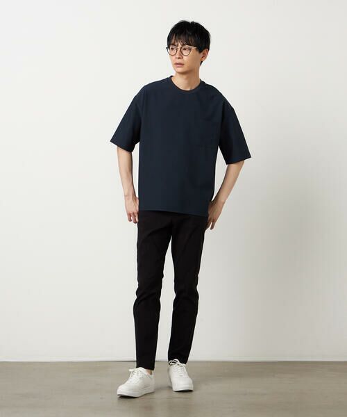 COMME CA ISM / コムサイズム Tシャツ | ポリエステル シアサッカー 布帛Tシャツ | 詳細5