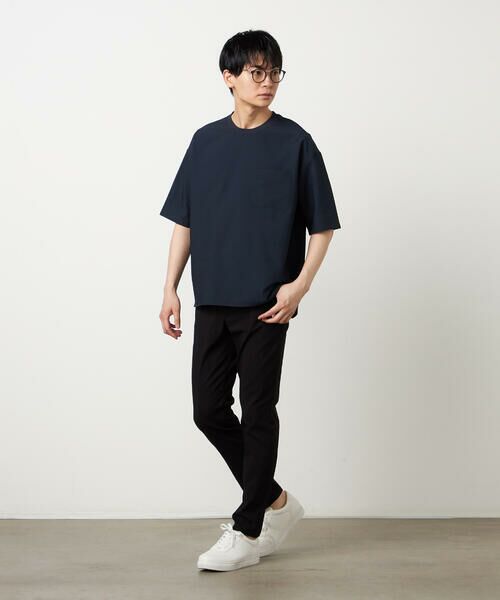 COMME CA ISM / コムサイズム Tシャツ | ポリエステル シアサッカー 布帛Tシャツ | 詳細6