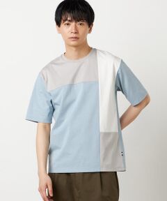 COMME CA ISM / コムサイズム Tシャツ | 【接触冷感】USAコットン ブロッキングTシャツ