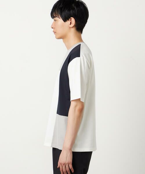 COMME CA ISM / コムサイズム Tシャツ | 【接触冷感】USAコットン ブロッキングTシャツ | 詳細5