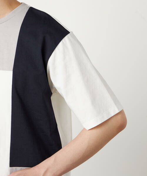 COMME CA ISM / コムサイズム Tシャツ | 【接触冷感】USAコットン ブロッキングTシャツ | 詳細8