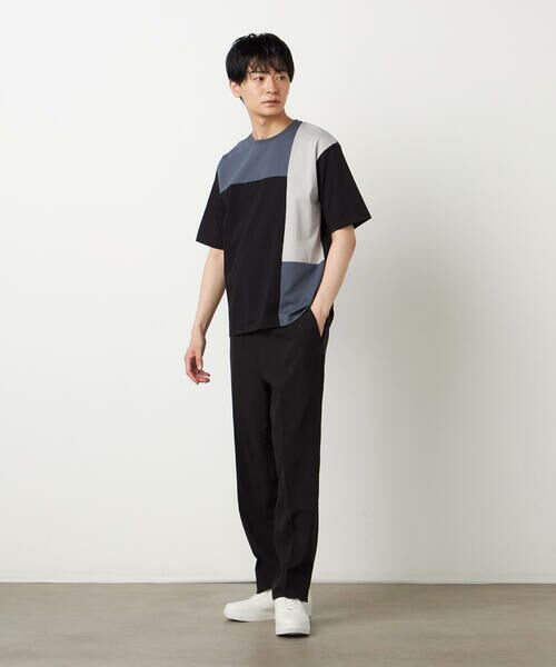 COMME CA ISM / コムサイズム Tシャツ | 【接触冷感】USAコットン ブロッキングTシャツ | 詳細12
