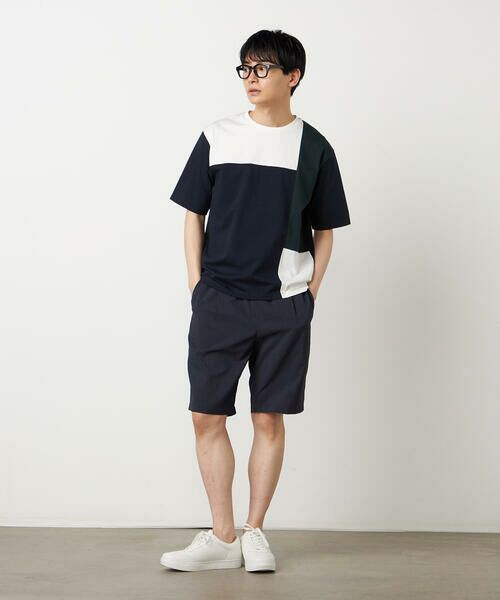COMME CA ISM / コムサイズム Tシャツ | 【接触冷感】USAコットン ブロッキングTシャツ | 詳細16
