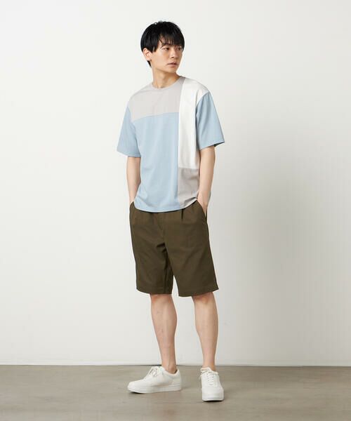 COMME CA ISM / コムサイズム Tシャツ | 【接触冷感】USAコットン ブロッキングTシャツ | 詳細20