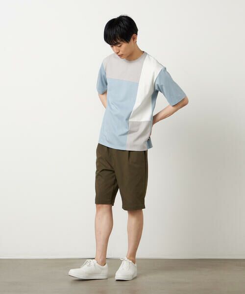 COMME CA ISM / コムサイズム Tシャツ | 【接触冷感】USAコットン ブロッキングTシャツ | 詳細21