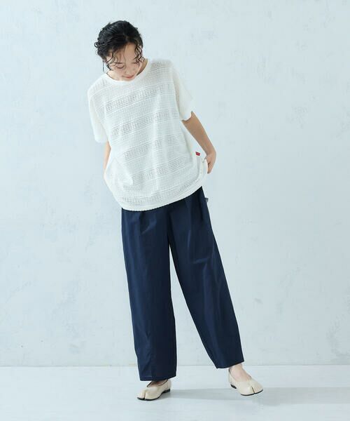 COMME CA ISM / コムサイズム カットソー | カットジャガード 切り替えTシャツ | 詳細1