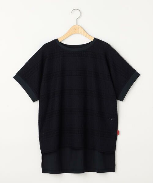 COMME CA ISM / コムサイズム カットソー | カットジャガード 切り替えTシャツ | 詳細19
