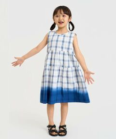 COMME CA ISM / コムサイズム ロング・マキシ丈ワンピース | サッカーチェックグラデーション染め ワンピース